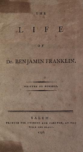 The Autobiography of Benjamin Franklin
